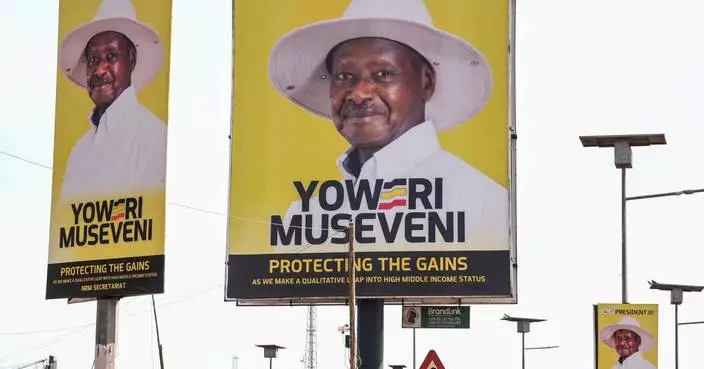 Uganda’s president says strong election victory over his youthful challenger a taste of his strength