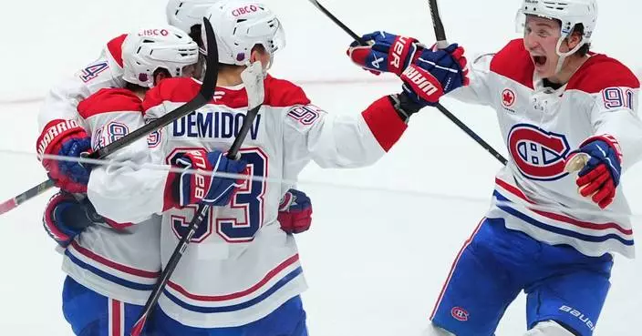 Hutson's first career OT goal gives Canadiens 4-3 win over struggling Stars