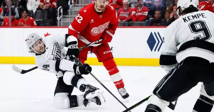 Detroit's Patrick Kane ties Modano for American-born NHL points mark in 3-1 loss to Kings