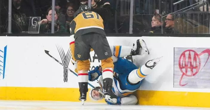 Blues’ Philip Broberg signs 6-year, $48M extension and then is injured vs. Golden Knights