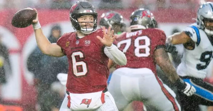 Baker Mayfield and the Buccaneers beat the Panthers 16-14, stay alive in chase for NFC South title