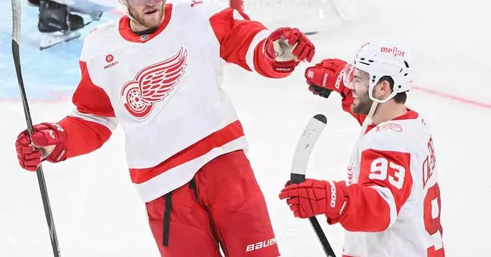 DeBrincat's goal, 2 assists lead Red Wings over Canadiens 4-0