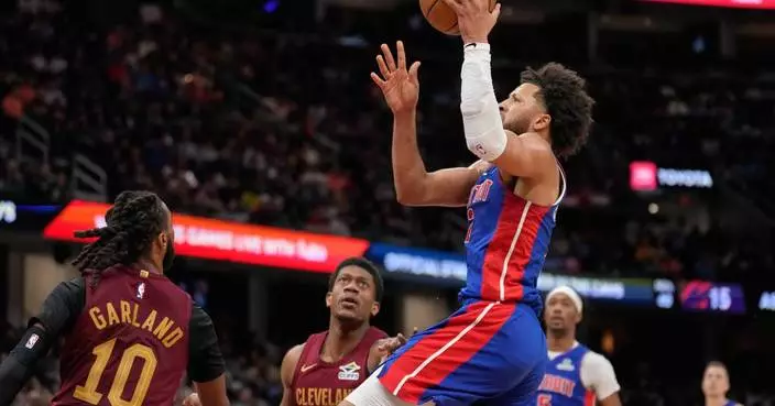 Cade Cunningham scores 27, Daniss Jenkins 25 as East-leading Pistons hold off Cavaliers 114-110