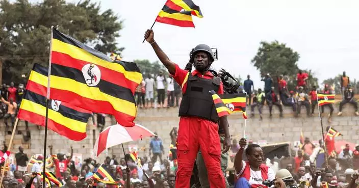 Photos show opposition leader Bobi Wine campaigning ahead of Uganda’s presidential election