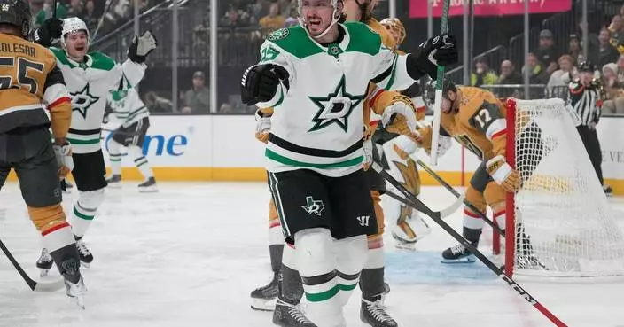 Stars win 5-4 in shootout after blowing 3-goal lead to Golden Knights