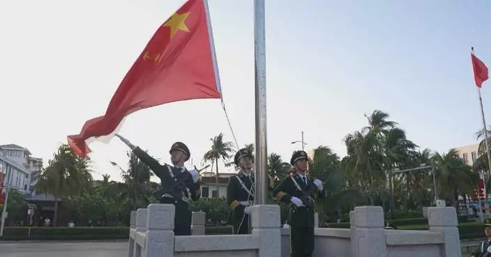 China’s southernmost city Sansha holds flag-raising ceremonies to usher in New Year