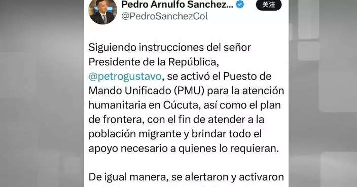 Colombia tightens security along border with Venezuela