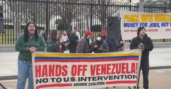 Rallies held in multiple major US cities to protest against military operation in Venezuela