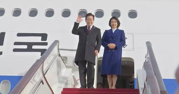 ROK President Lee Jae Myung arrives in Beijing for state visit