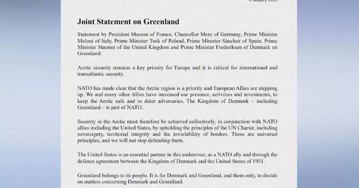 European leaders reaffirm Greenland sovereignty, stress Arctic security