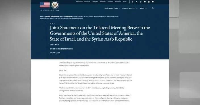 U.S., Israel, Syria issue joint statement after security talks in Paris