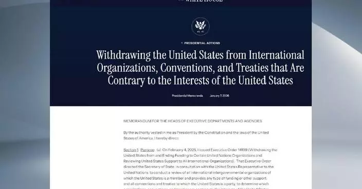 U.S. quits 66 int’l organizations under Trump’s order