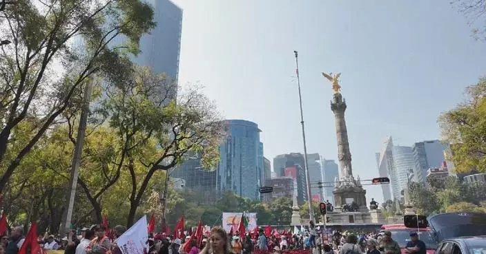 Protest erupts in Mexico City over US military operation in Venezuela