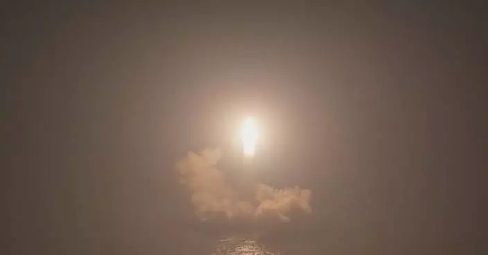 China's commercial rocket launches new satellites from sea