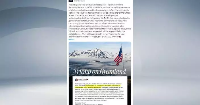 Trump halts planned European tariffs after talks yield Greenland deal framework