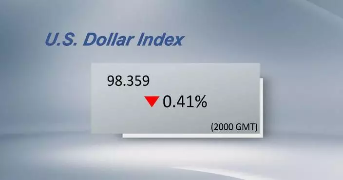 U.S. dollar ticks down