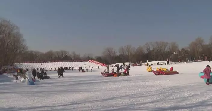 Beijing park ice-snow carnival sees increasing visits