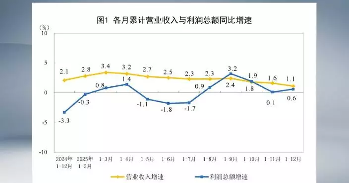 Profits of China’s major industrial firms up 0.6 percent in 2025