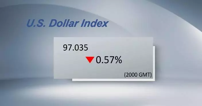 U.S. dollar ticks down