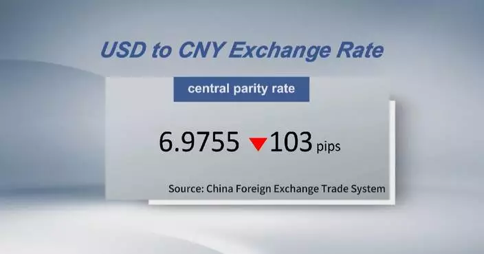 Chinese yuan strengthens to 6.9755 against USD Wednesday