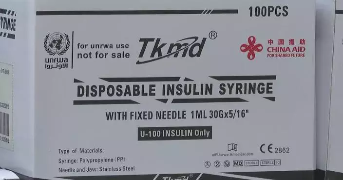 China donates insulin syringes to Palestinian refugees in Jordan
