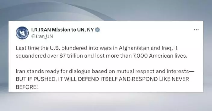 Iran’s mission to UN says Tehran is ready for dialogue, but will defend itself if provoked