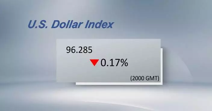 U.S. dollar ticks down