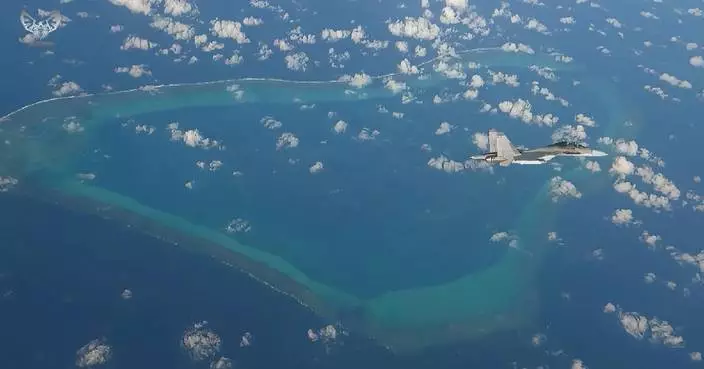 China releases Huangyan Dao view from patrolling fighter jets