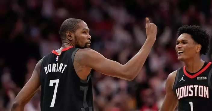 Durant’s 3-pointer in final seconds gives Rockets 100-97 win over the Suns