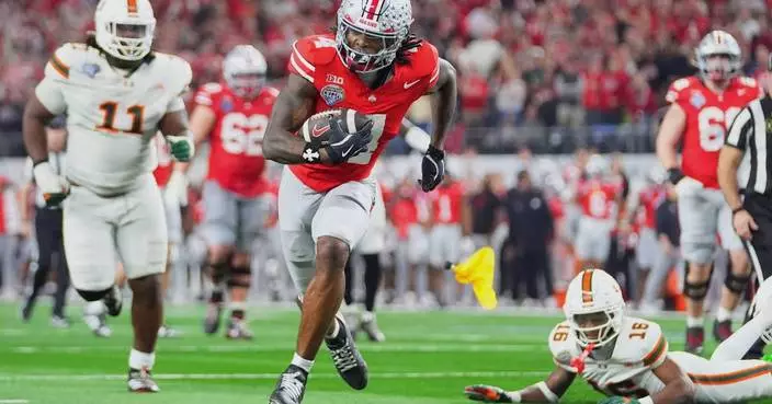 Defending champ Ohio State loses to Miami as teams with first-round byes drop to 0-5 in playoff