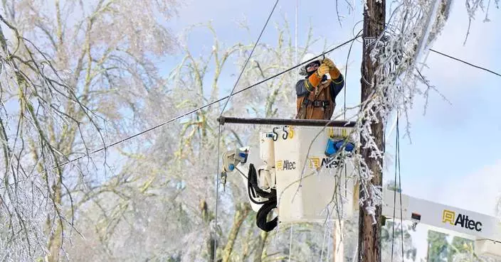 More arctic air expected in parts of the South still covered in ice and riddled with power outages