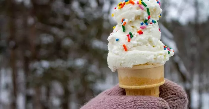 Eating snow cones or snow cream can be a winter delight, if done safely