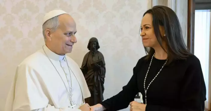 Pope Leo XIV meets with Venezuelan opposition leader María Corina Machado in a surprise audience
