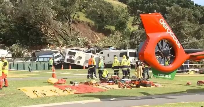 Rescue efforts underway after landslides hit New Zealand campground and house