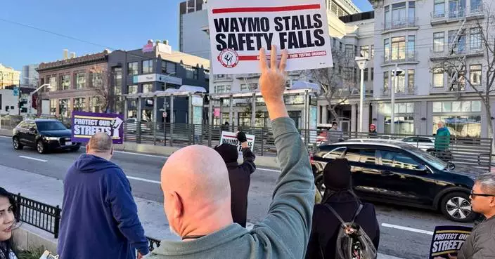 Lyft and Uber drivers protest Waymo robotaxis as California considers further regulations