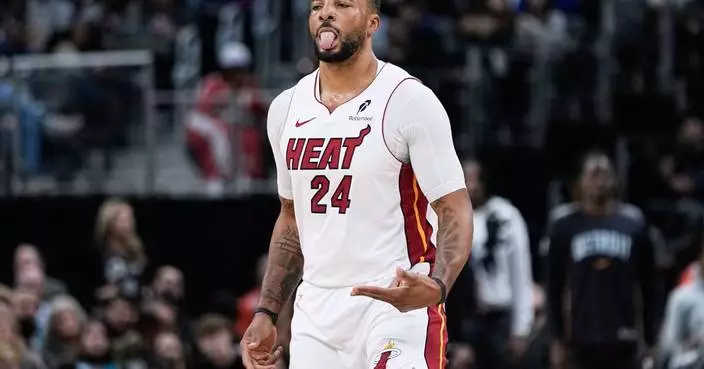 Norman Powell scores 36 points to lead Heat past Pistons 118-112
