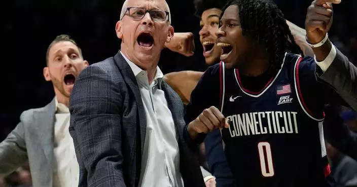 No. 4 UConn beats Xavier 90-67 behind Mullins and Karaban