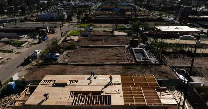 A year after LA-area wildfires destroyed thousands of homes, fewer than a dozen have been rebuilt