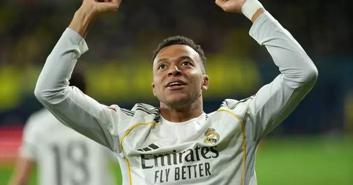 Mbappé’s brace at Villarreal lifts Real Madrid into La Liga lead