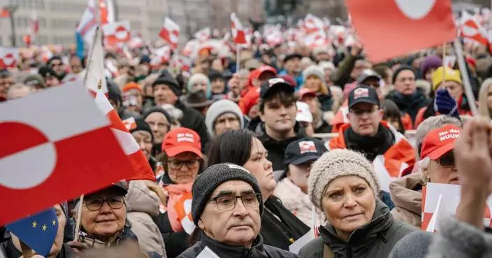 Pro-Greenland protesters mock Trump’s MAGA slogan with ‘Make America Go Away’ caps