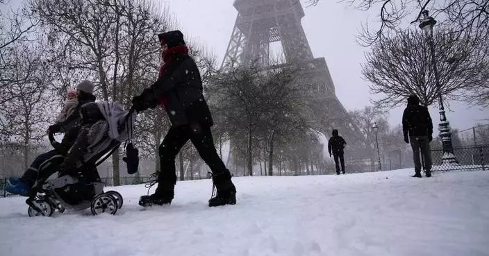 Photos show snow and ice hitting parts of Europe
