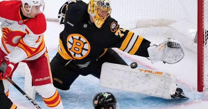 Bruins dominate Flames 4-1 to start homestand, Calgary loses 4th straight