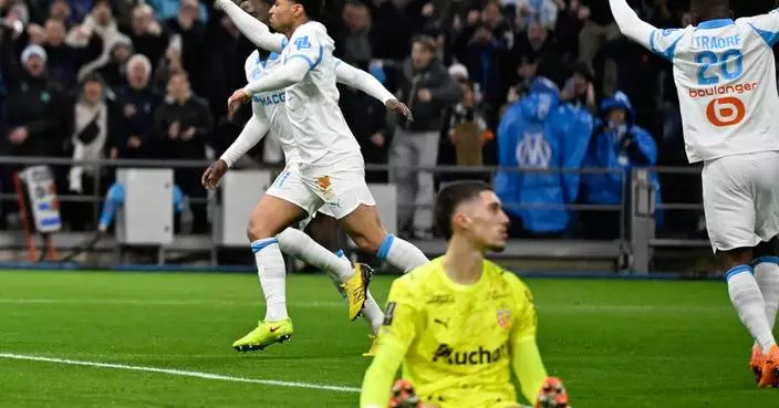 Marseille beats Lens to join Ligue 1 title race and Monaco keeps rare clean sheet