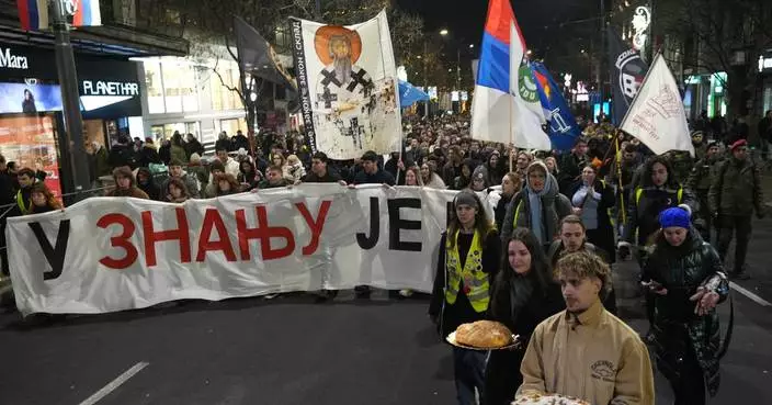 Thousands rally in Belgrade against crackdown on student-led protests