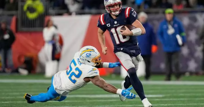 Maye throws late TD pass and Patriots’ defense roughs up Herbert, Chargers in 16-3 playoff win