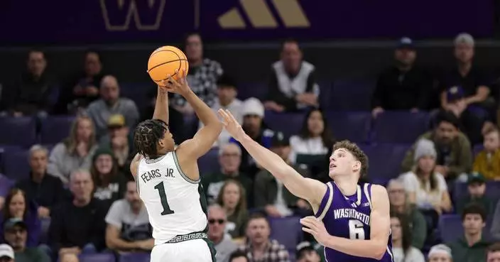 Jeremy Fears Jr. scores 19 points in No. 12 Michigan State’s 80-63 win over Washington