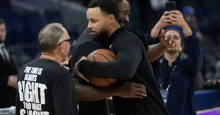 Andrew Wiggins receives warm welcome from Warriors in return to Chase Center with Heat