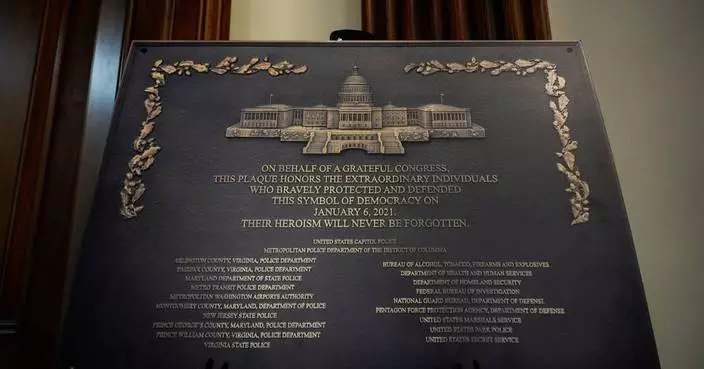 This Jan. 6 plaque was made to honor law enforcement. It’s nowhere to be found at the Capitol