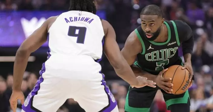 Brown scores 29 points and Celtics pull away in 4th quarter for 120-106 win over Kings