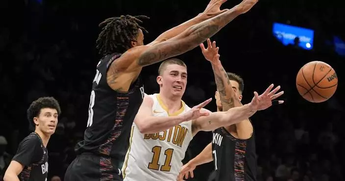 Payton Pritchard scores 32 and Celtics outlast Nets 130-126 in double overtime
